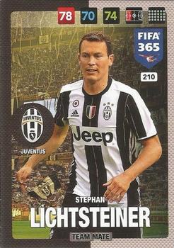 Stephan Lichtsteiner Juventus FC Panini FIFA 365 2017 Adrenalyn XL  #210