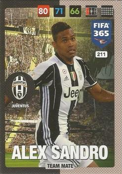 Alex Sandro Juventus FC Panini FIFA 365 2017 Adrenalyn XL  #211