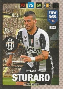 Stefano Sturaro Juventus FC Panini FIFA 365 2017 Adrenalyn XL  #214