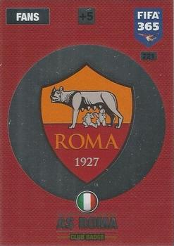 Club Badge AS Roma Panini FIFA 365 2017 Adrenalyn XL Club Logo #221