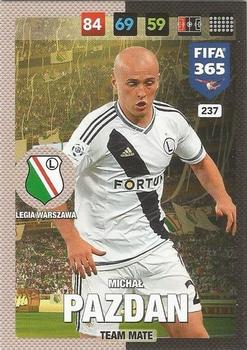 Michal Pazdan Legia Warszawa Panini FIFA 365 2017 Adrenalyn XL  #237