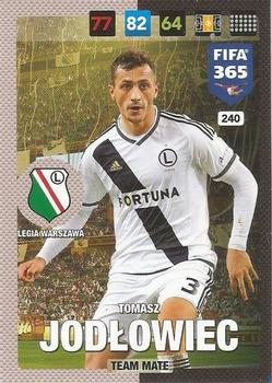Tomasz Jodlowiec Legia Warszawa Panini FIFA 365 2017 Adrenalyn XL  #240
