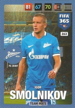 Igor Smolnikov Zenit Petersburg Panini FIFA 365 2017 Adrenalyn XL  #263