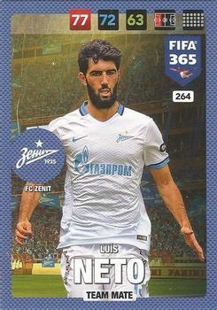 Luis Neto Zenit Petersburg Panini FIFA 365 2017 Adrenalyn XL  #264