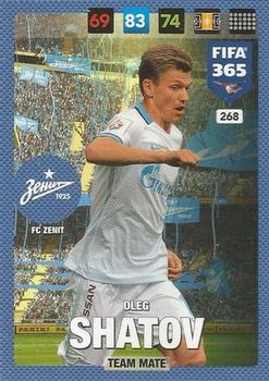 Oleg Shatov Zenit Petersburg Panini FIFA 365 2017 Adrenalyn XL  #268