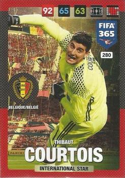 Thibaut Courtois Belgium Panini FIFA 365 2017 Adrenalyn XL International Star #280