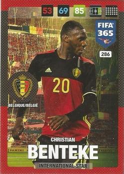 Christian Benteke Belgium Panini FIFA 365 2017 Adrenalyn XL International Star #286