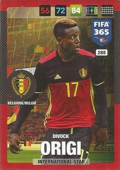 Divock Origi Belgium Panini FIFA 365 2017 Adrenalyn XL International Star #288