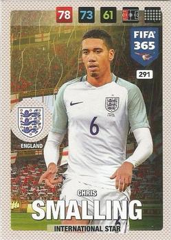 Chris Smalling England Panini FIFA 365 2017 Adrenalyn XL International Star #291