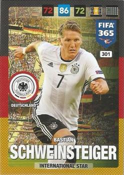 Bastian Schweinsteiger Germany Panini FIFA 365 2017 Adrenalyn XL International Star #301
