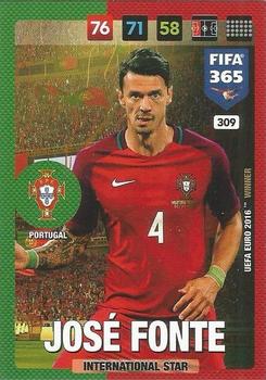 Jose Fonte Portugal Panini FIFA 365 2017 Adrenalyn XL International Star #309