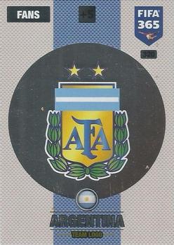 Team Logo Argentina Panini FIFA 365 2017 Adrenalyn XL Team Logo #320
