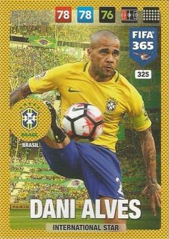Dani Alves Brazil Panini FIFA 365 2017 Adrenalyn XL International Star #325