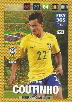 Philippe Coutinho Brazil Panini FIFA 365 2017 Adrenalyn XL International Star #332