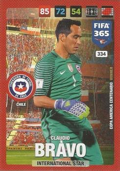 Claudio Bravo Chile Panini FIFA 365 2017 Adrenalyn XL International Star #334