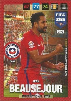 Jean Beausejour Chile Panini FIFA 365 2017 Adrenalyn XL International Star #340