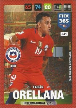 Fabian Orellana Chile Panini FIFA 365 2017 Adrenalyn XL International Star #341