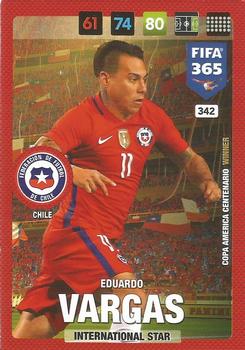 Eduardo Vargas Chile Panini FIFA 365 2017 Adrenalyn XL International Star #342