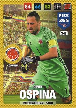 David Ospina Colombia Panini FIFA 365 2017 Adrenalyn XL International Star #343