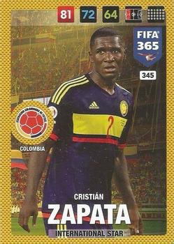 Cristian Zapata Colombia Panini FIFA 365 2017 Adrenalyn XL International Star #345