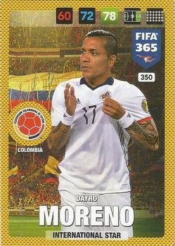 Dayro Moreno Colombia Panini FIFA 365 2017 Adrenalyn XL International Star #350