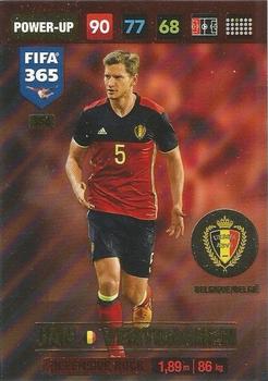Jan Vertonghen Belgium Panini FIFA 365 2017 Adrenalyn XL Defensive Rock #356