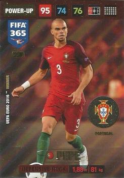 Pepe Portugal Panini FIFA 365 2017 Adrenalyn XL Defensive Rock #358