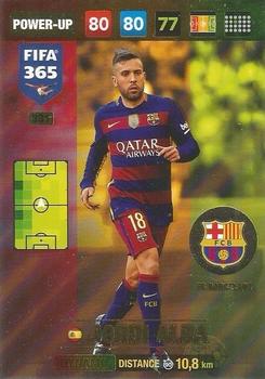 Jordi Alba FC Barcelona Panini FIFA 365 2017 Adrenalyn XL Dynamo #381
