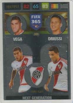 Vega / Driussi River Plate Panini FIFA 365 2017 Adrenalyn XL Next Generation #388