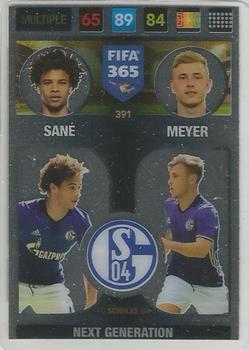 Sane / Meyer Schalke 04 Panini FIFA 365 2017 Adrenalyn XL Next Generation #391