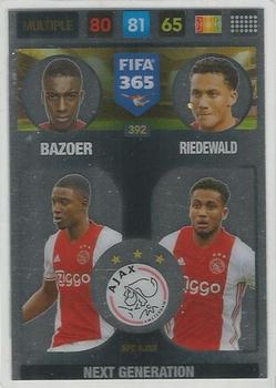 Bazoer / Riedewald AFC Ajax Panini FIFA 365 2017 Adrenalyn XL Next Generation #392
