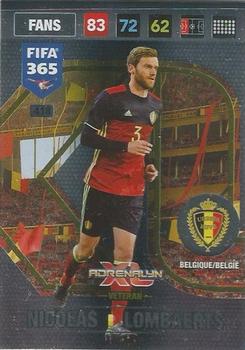 Nicolas Lambaerts Belgium Panini FIFA 365 2017 Adrenalyn XL AXL Veteran #418