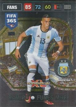 Ramiro Funes Mori Argentina Panini FIFA 365 2017 Adrenalyn XL AXL Debut #420