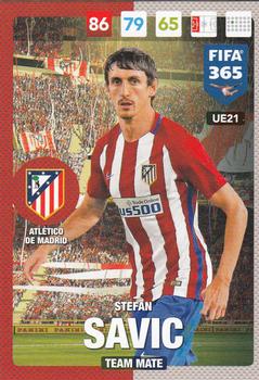 Stefan Savic Atletico Madrid Panini FIFA 365 2017 Adrenalyn XL  #UE021