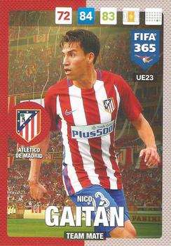 Nico Gaitan Atletico Madrid Panini FIFA 365 2017 Adrenalyn XL  #UE023