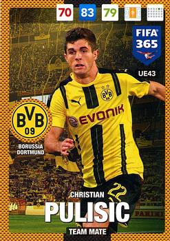 Christian Pulisic Borussia Dortmund Panini FIFA 365 2017 Adrenalyn XL  #UE043