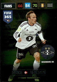 Mike Jensen Rosenborg BK Panini FIFA 365 2017 Adrenalyn XL Nordic Edition Fans' Favourite #72