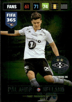 Pal Andre Helland Rosenborg BK Panini FIFA 365 2017 Adrenalyn XL Nordic Edition Fans' Favourite #73