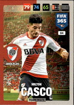 Milton Casco River Plate Panini FIFA 365 2017 Adrenalyn XL Nordic Edition  #84