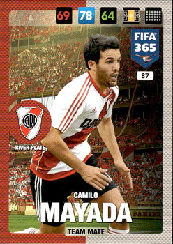 Camilo Mayada River Plate Panini FIFA 365 2017 Adrenalyn XL Nordic Edition  #87