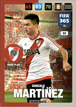 Gonzalo Martinez River Plate Panini FIFA 365 2017 Adrenalyn XL Nordic Edition  #88