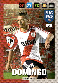 Nicolas Domingo River Plate Panini FIFA 365 2017 Adrenalyn XL Nordic Edition  #89
