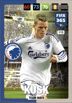 Kasper Kusk FC Kobenhavn Panini FIFA 365 2017 Adrenalyn XL Nordic Edition  #115