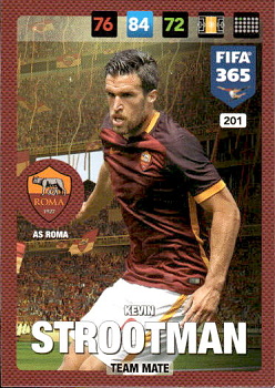 Kevin Strootman AS Roma Panini FIFA 365 2017 Adrenalyn XL Nordic Edition  #201