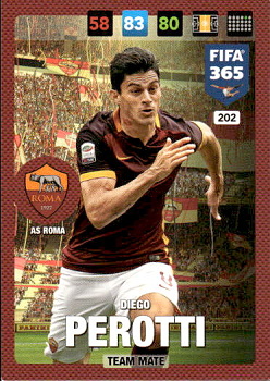 Diego Perotti AS Roma Panini FIFA 365 2017 Adrenalyn XL Nordic Edition  #202
