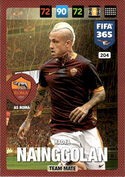 Radja Nainggolan AS Roma Panini FIFA 365 2017 Adrenalyn XL Nordic Edition  #204