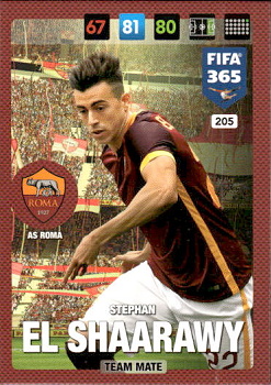 Stephan El Shaarawy AS Roma Panini FIFA 365 2017 Adrenalyn XL Nordic Edition  #205