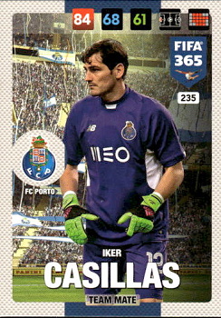 Iker Casillas FC Porto Panini FIFA 365 2017 Adrenalyn XL Nordic Edition  #235