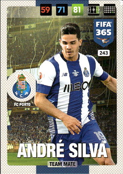 Andre Silva FC Porto Panini FIFA 365 2017 Adrenalyn XL Nordic Edition  #243