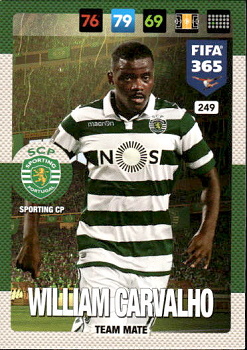 William Carvalho Sporting CP Panini FIFA 365 2017 Adrenalyn XL Nordic Edition  #249